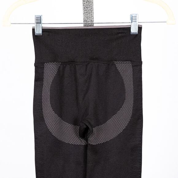 Victoria's Secret PINK Active Seamless Workout Leggings Women's XS Black & Gray - Picture 5 of 6